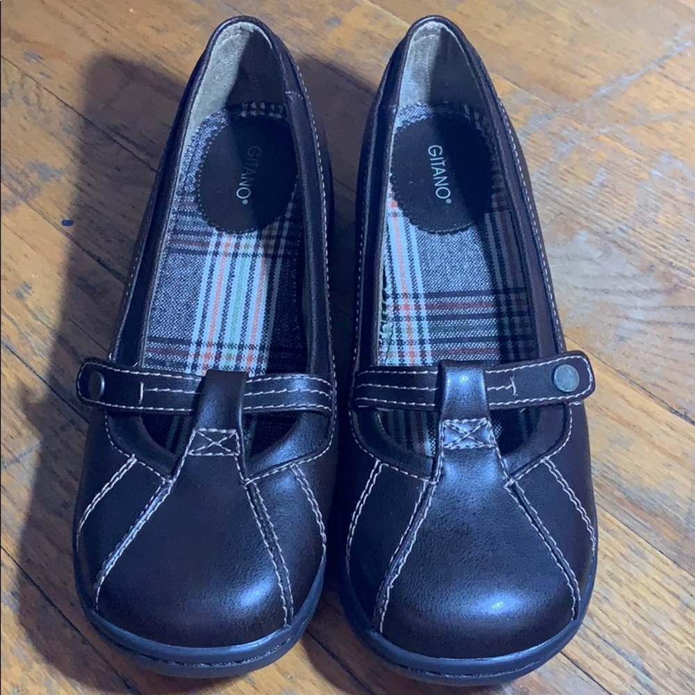 🌻Gitano Brown Maryjane Flats🌻